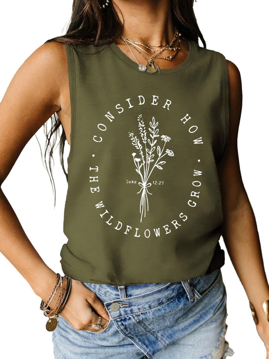 Honeybee Mumford's Graphic Round Neck Tank