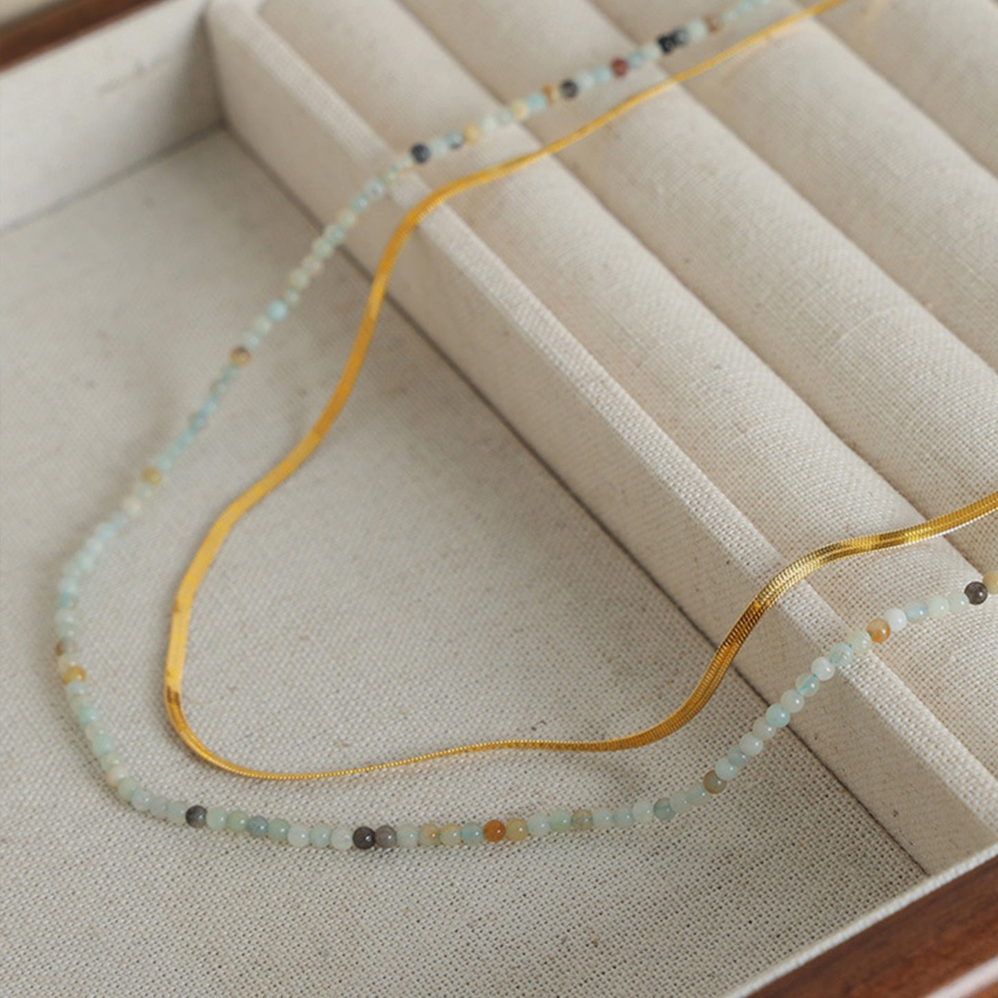 Honeybee Mumford's Beaded Double-Layered Necklace