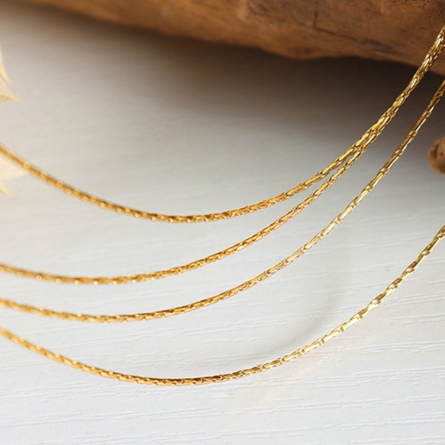 Honeybee Mumford's 18K Gold-Plated Multi-Layer Clavicle Chain Necklace