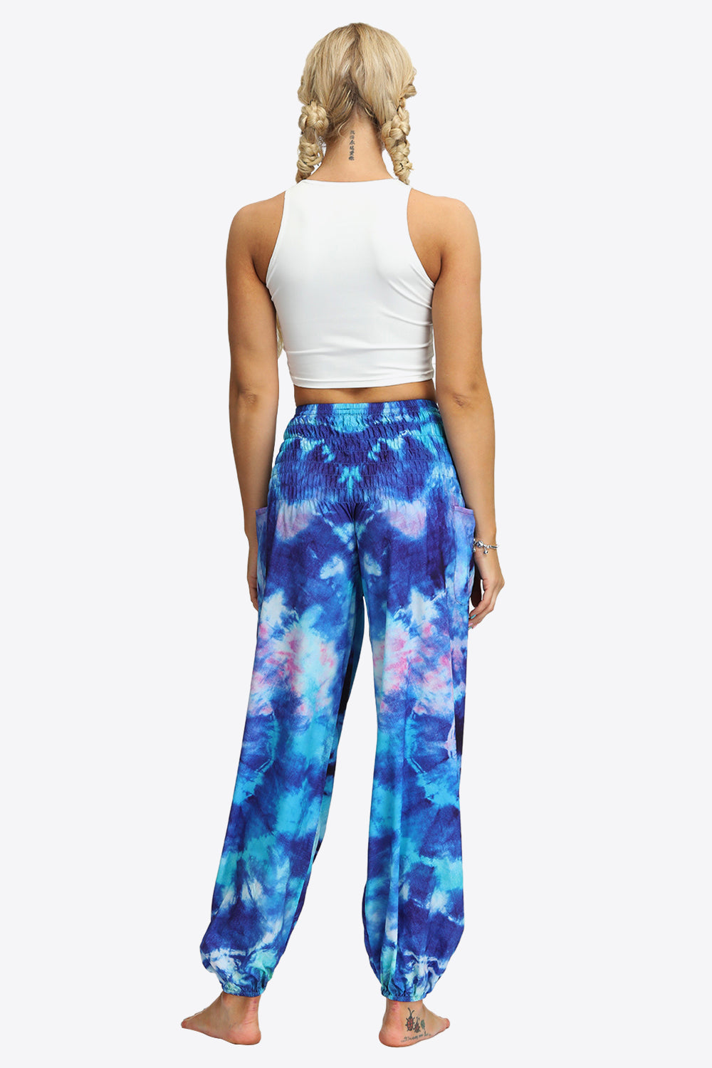 Honeybee Mumford's Tie-Dye Smocked Joggers