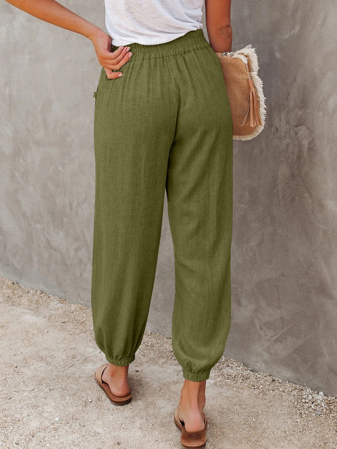 Honeybee Mumford's High Waist Cropped Pants