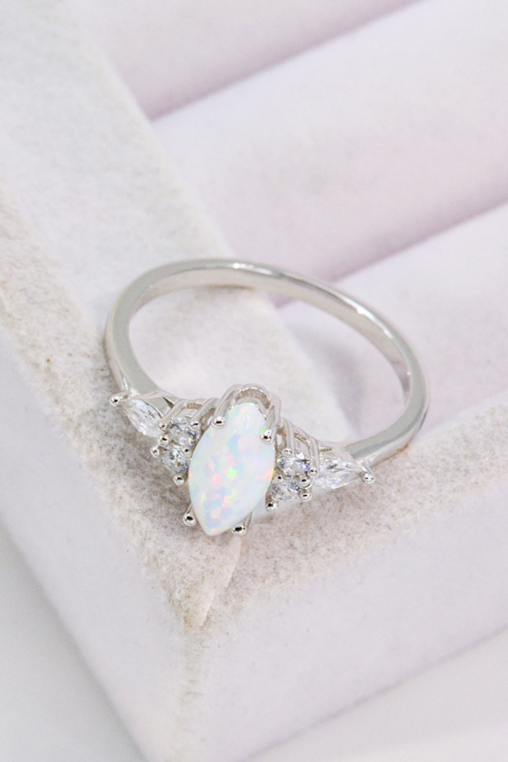 Honeybee Mumford's Opal and Platinum-Plated Ring