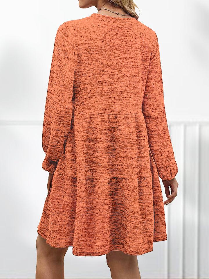 Honeybee Mumford's Square Neck Long Sleeve Dress