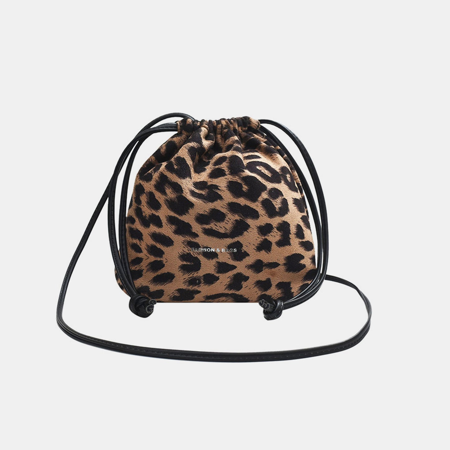 Honeybee Mumford's Drawstring Leopard Crossbody Bag