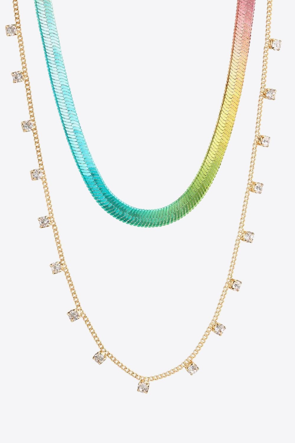 Honeybee Mumford's Chain Double-Layered Necklace