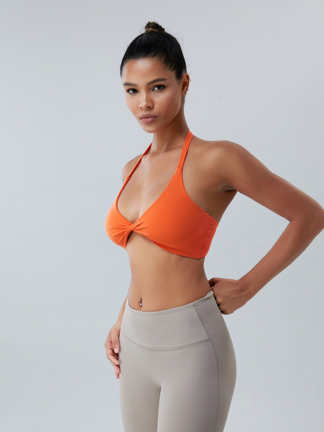 Honeybee Mumford's Twisted Halter Neck Active Bra