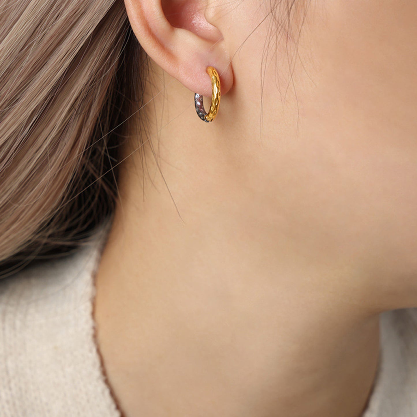 honeybee Mumford's 18K Gold-Plated Huggie Earrings