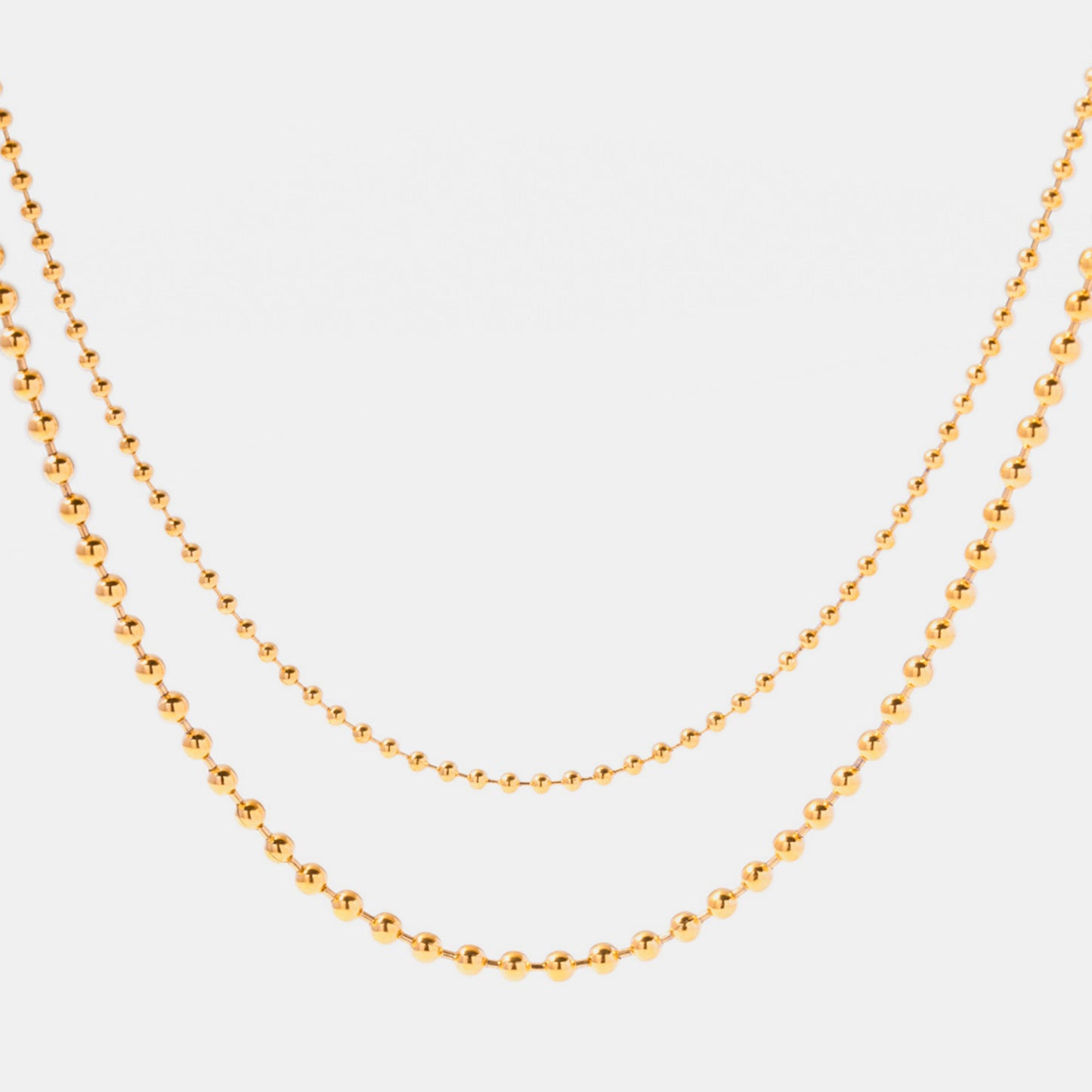 Honeybee Mumford's 18K Gold-Plated Lobster Closure Bead Necklace