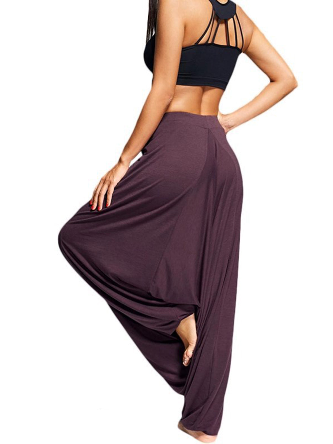 Honeybee Mumford's Tied Mid Waist Long Harem Pants