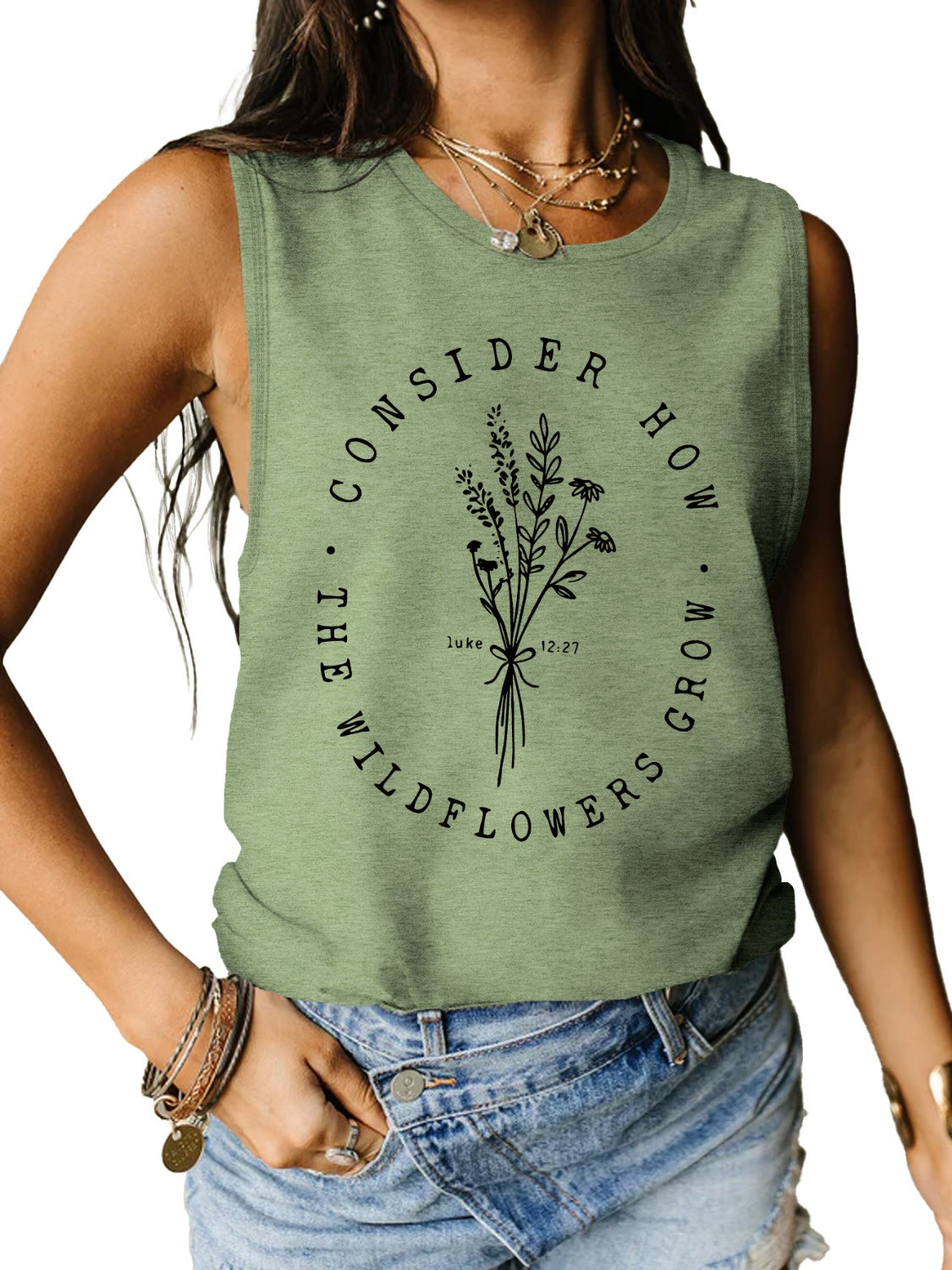 Honeybee Mumford's Graphic Round Neck Tank