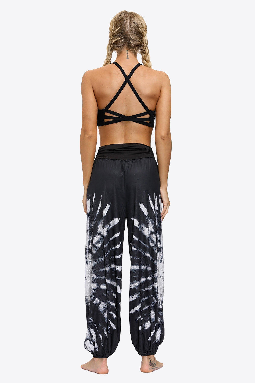 Honeybee Mumford's Exotic Style Printed Ruched Pants