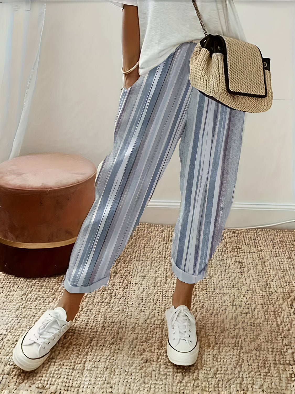 Honeybee Mumford's Striped Pants with Pockets