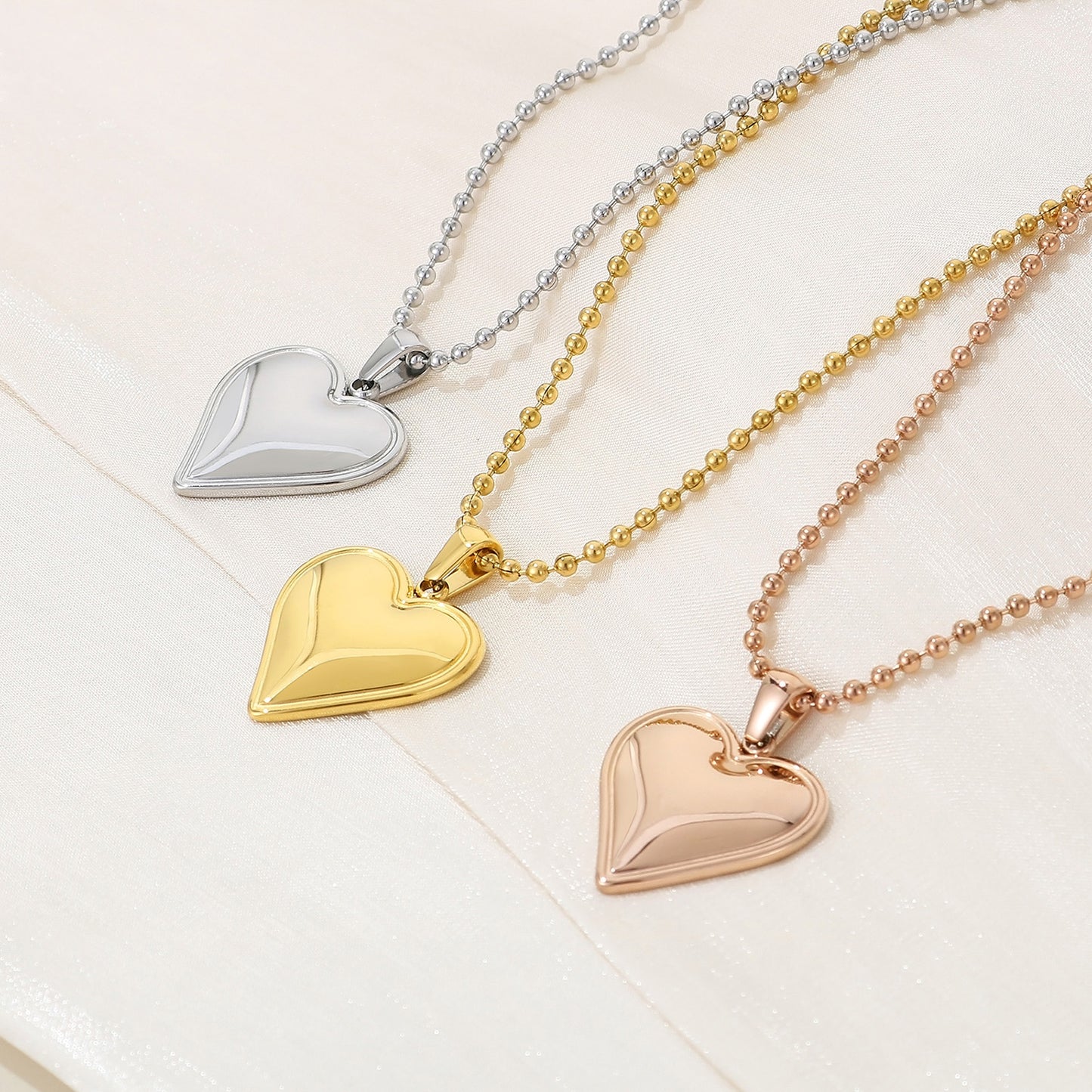 Honeybee Mumford's Heart Pendant Necklace