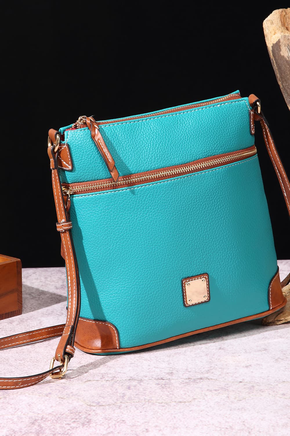 Honeybee Mumford's Leather Crossbody Bag