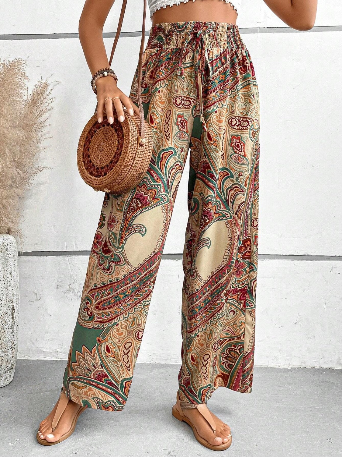 Honeybee Mumford's Printed Wide Leg Pants