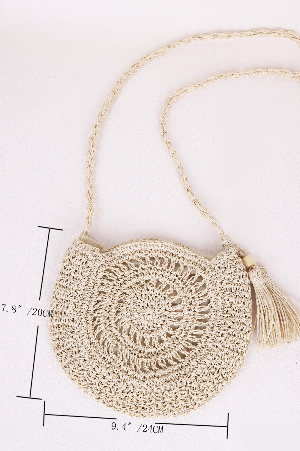 Honeybee Mumford's Tassel Straw Braided Strap Shoulder Bag