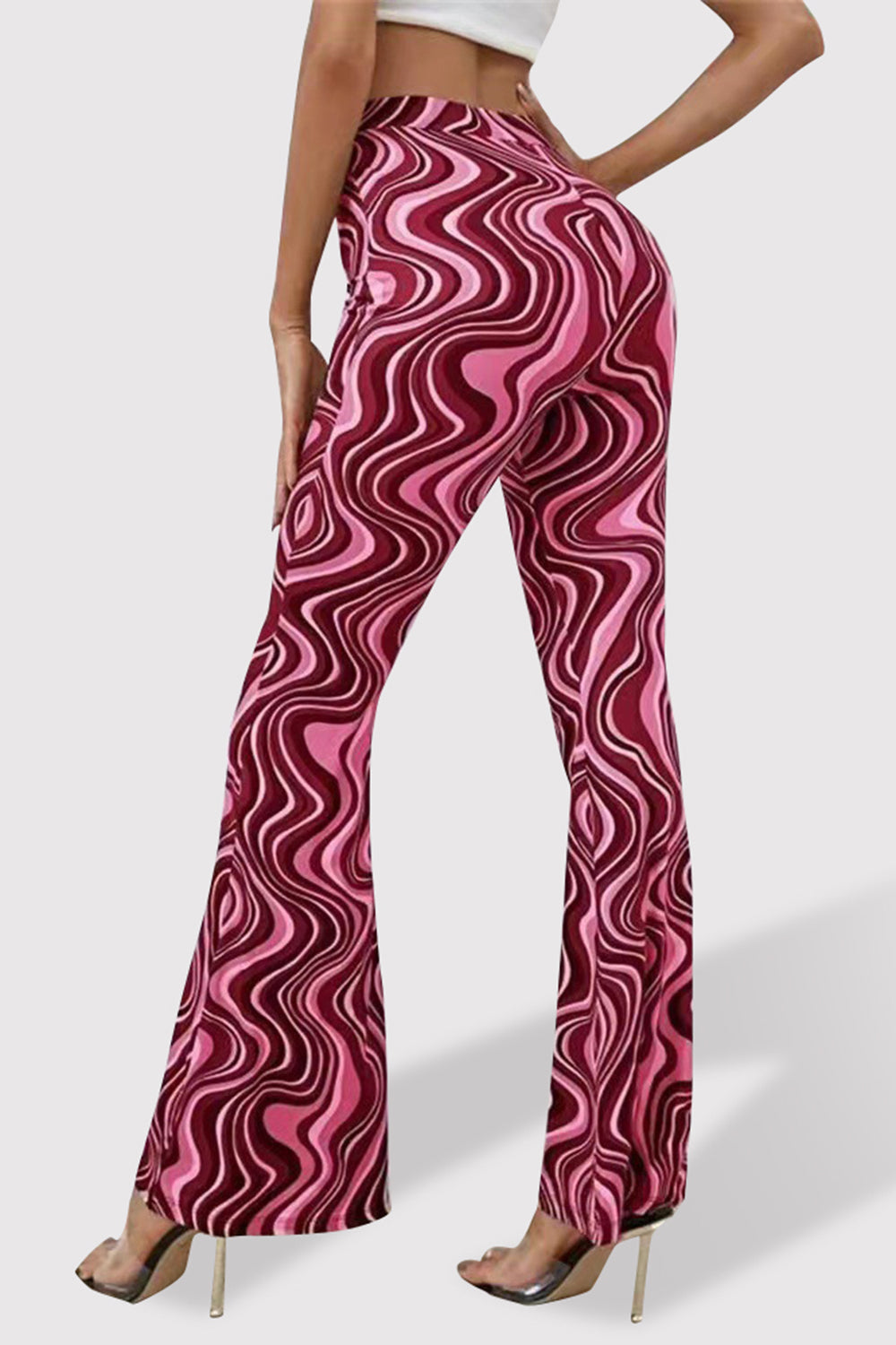 Honeybee Mumford's Printed High Waist Flare Pants