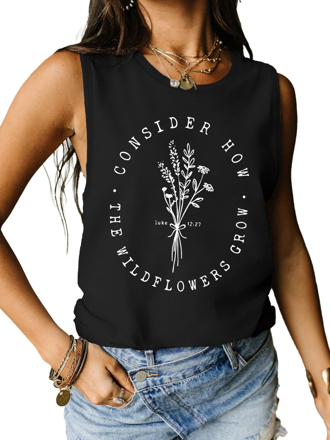 Honeybee Mumford's Graphic Round Neck Tank