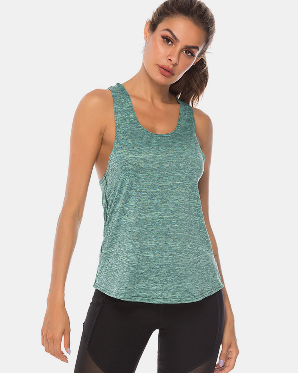 Honeybee Mumford's Full Size Scoop Neck Wide Strap Active Tank