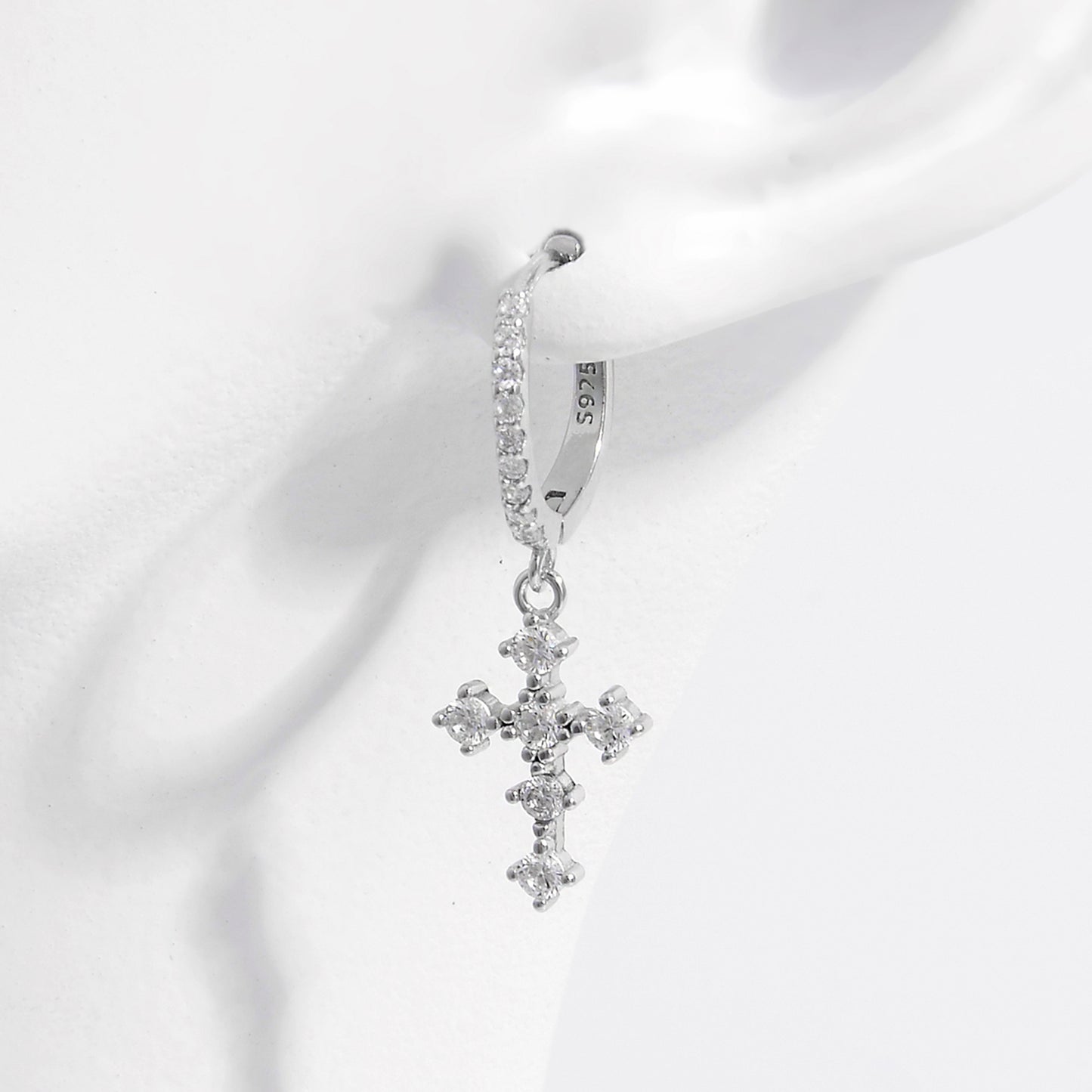 honeybee Mumford's Sterling Silver Cross Dangle Earrings