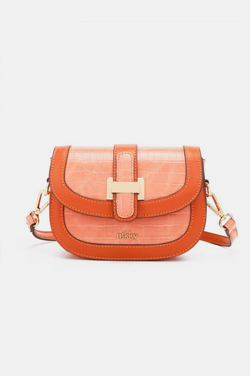 Honeybee Mumford's Nicole Lee Croc Embossed Crossbody Bag