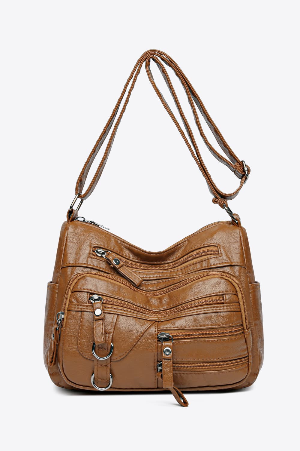 Honeybee Mumford's Multi-Pocket Leather Crossbody Bag