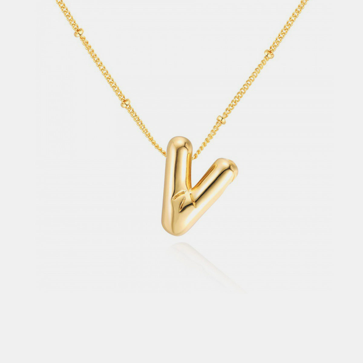 Honeybee Mumford's Gold-Plated Letter Pendant Necklace