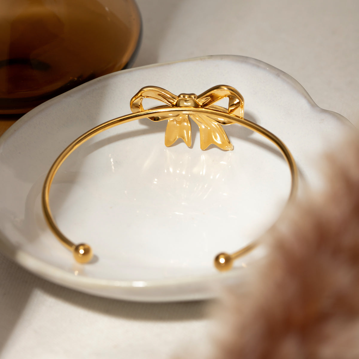 Honeybee Mumford's Honeybee Mumford's 18K Gold-Plated Bow Bracelet