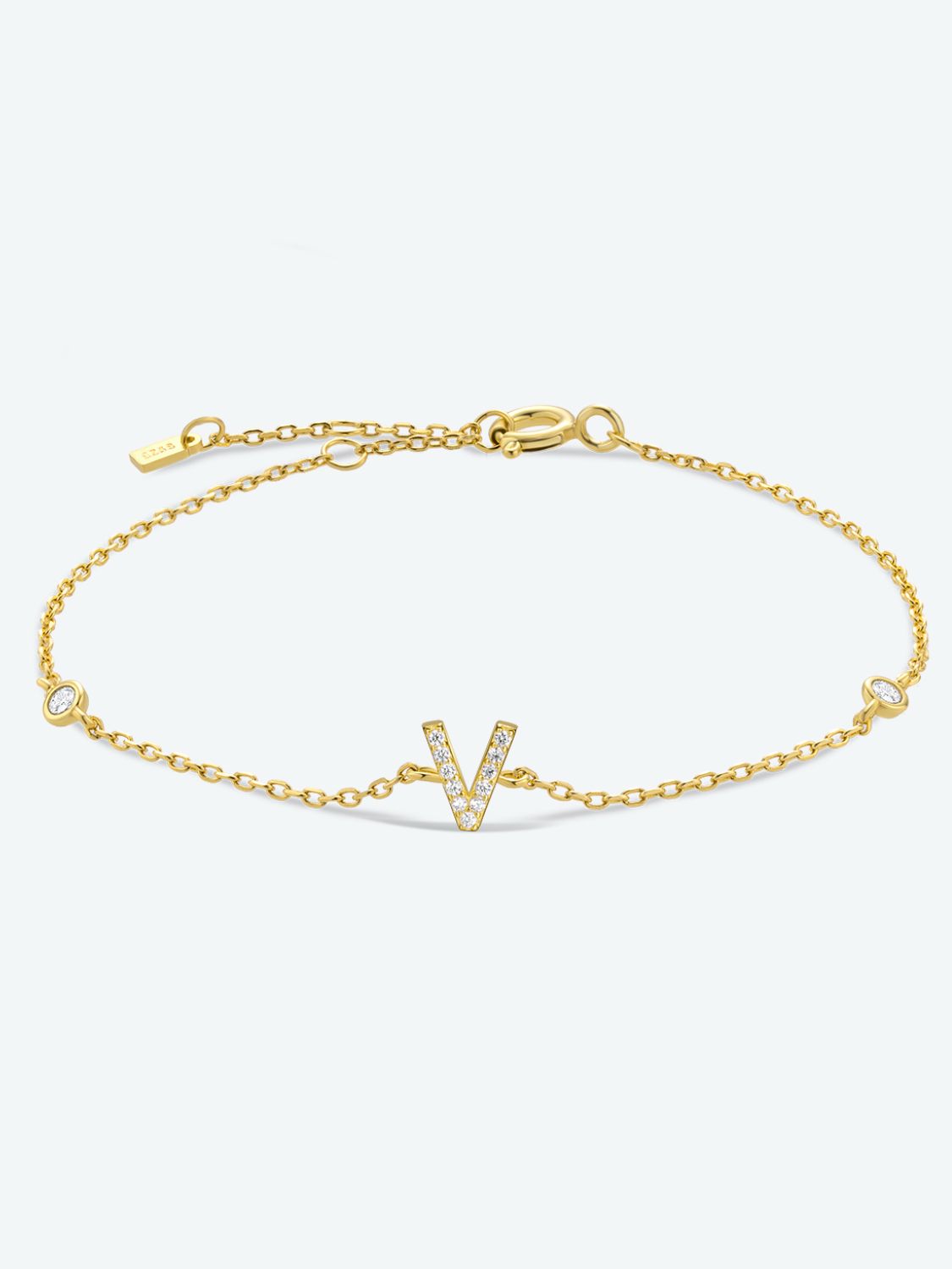 Honeybee Mumford's V To Z Sterling Silver Bracelet