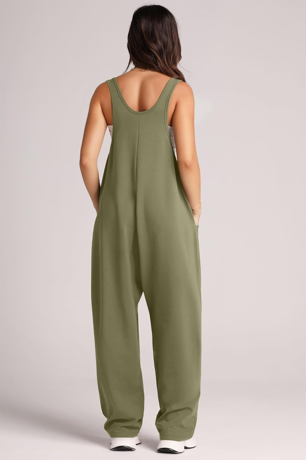 Honeybee Mumford's Wide Strap Jumpsuit with Pockets