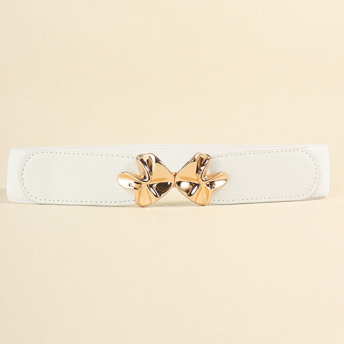 Honeybee Mumford's Buckle Elastic Belt (white, black, tan, red colors)