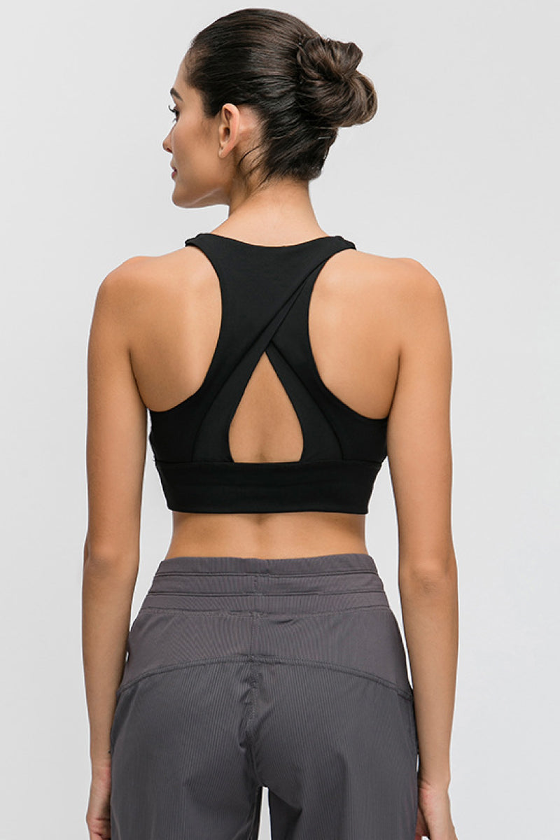 Honeybee Mumford's Halter Keyhole Sports Bra