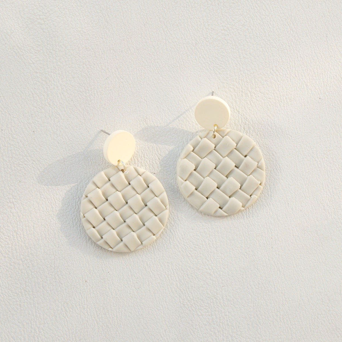 honeybee Mumford's Soft Pottery Round Braided Earrings