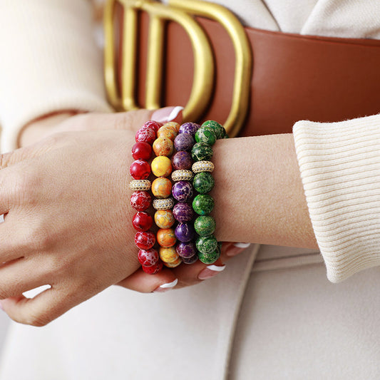 honeybee Mumford's Natural Stone Beaded Bracelet