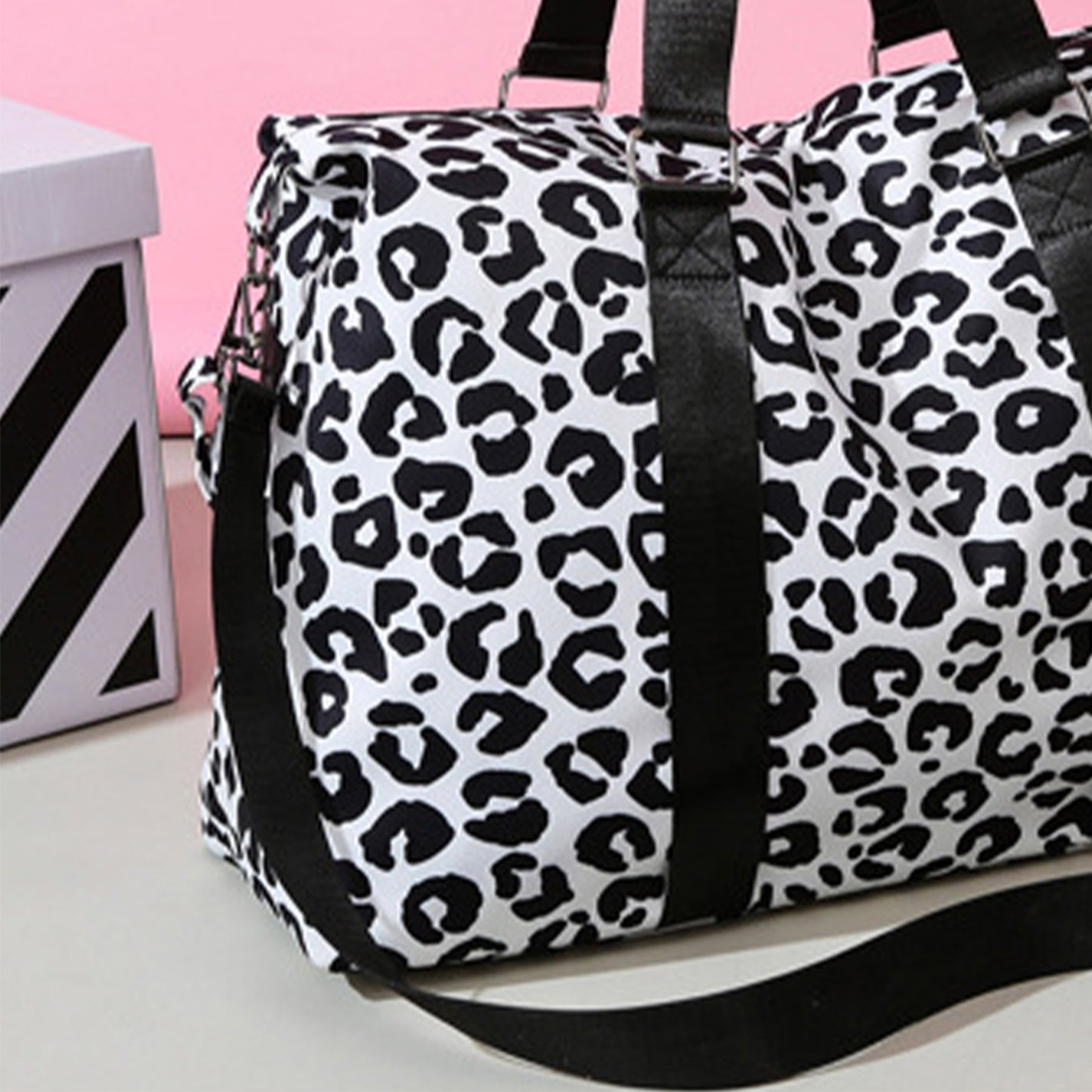 Honeybee Mumford's Animal Print Weekend Bag