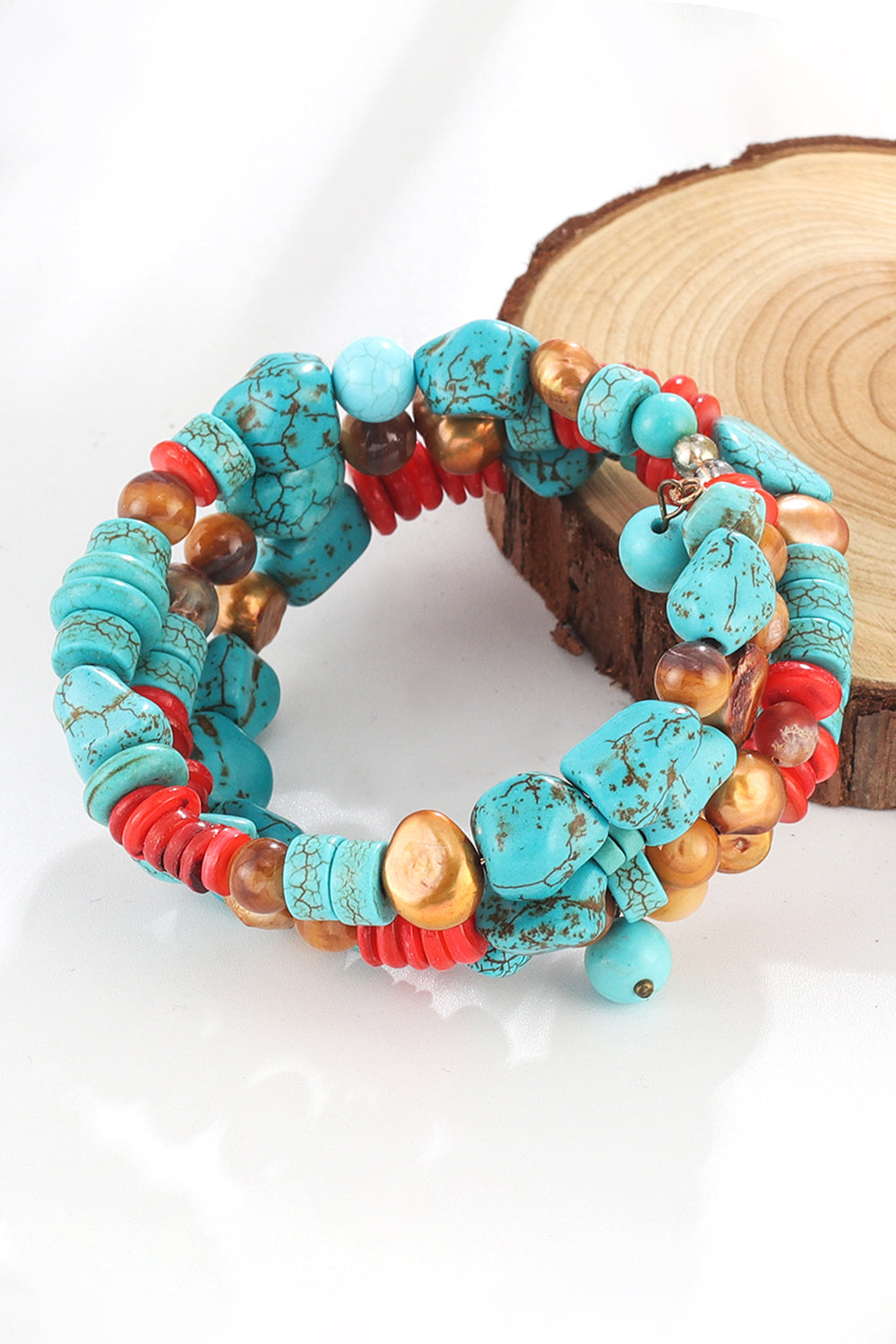 honeybee Mumford's Layered Turquoise Bracelet