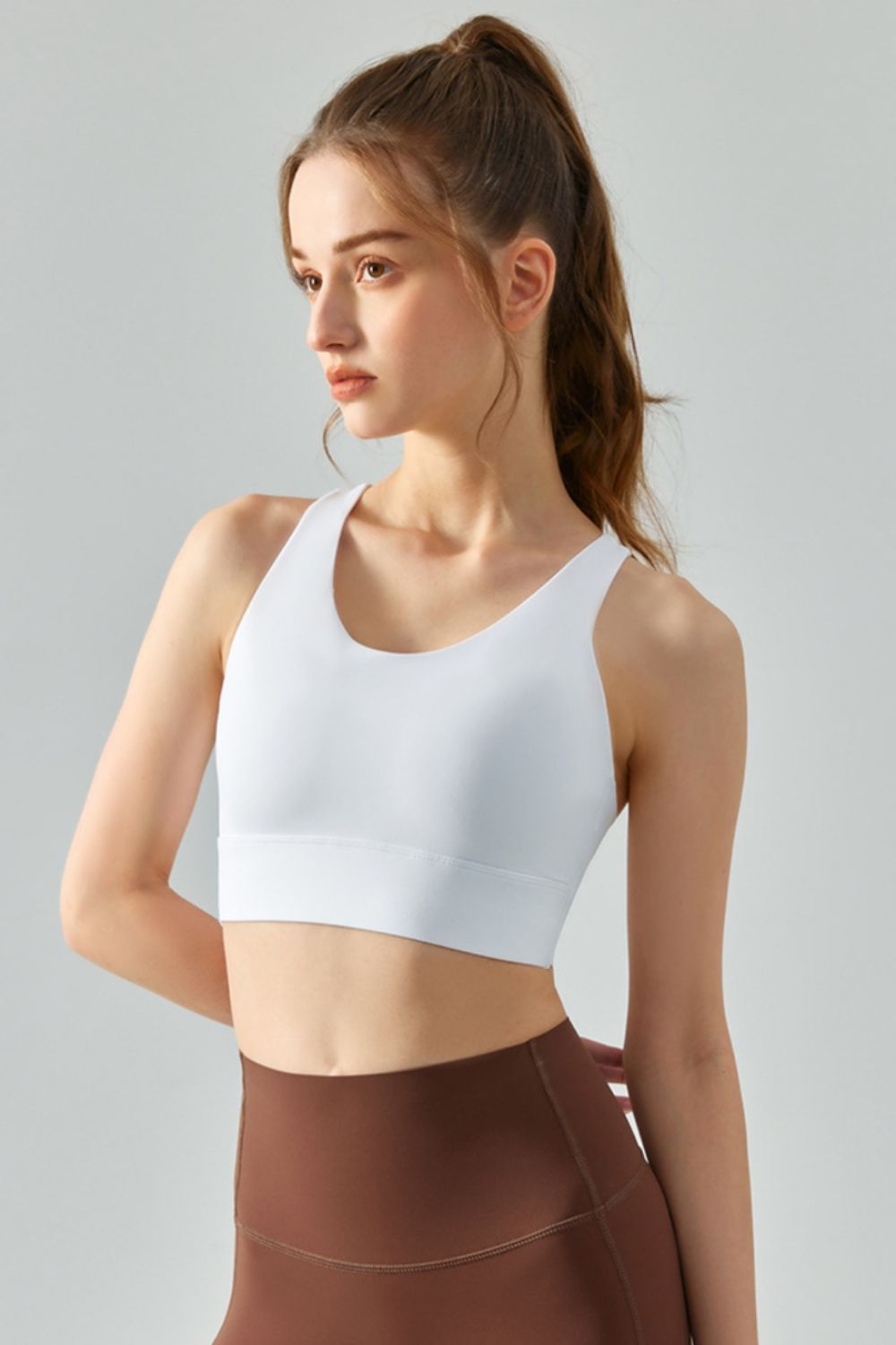 Honeybee Mumford's Round Neck Racerback Active Bra