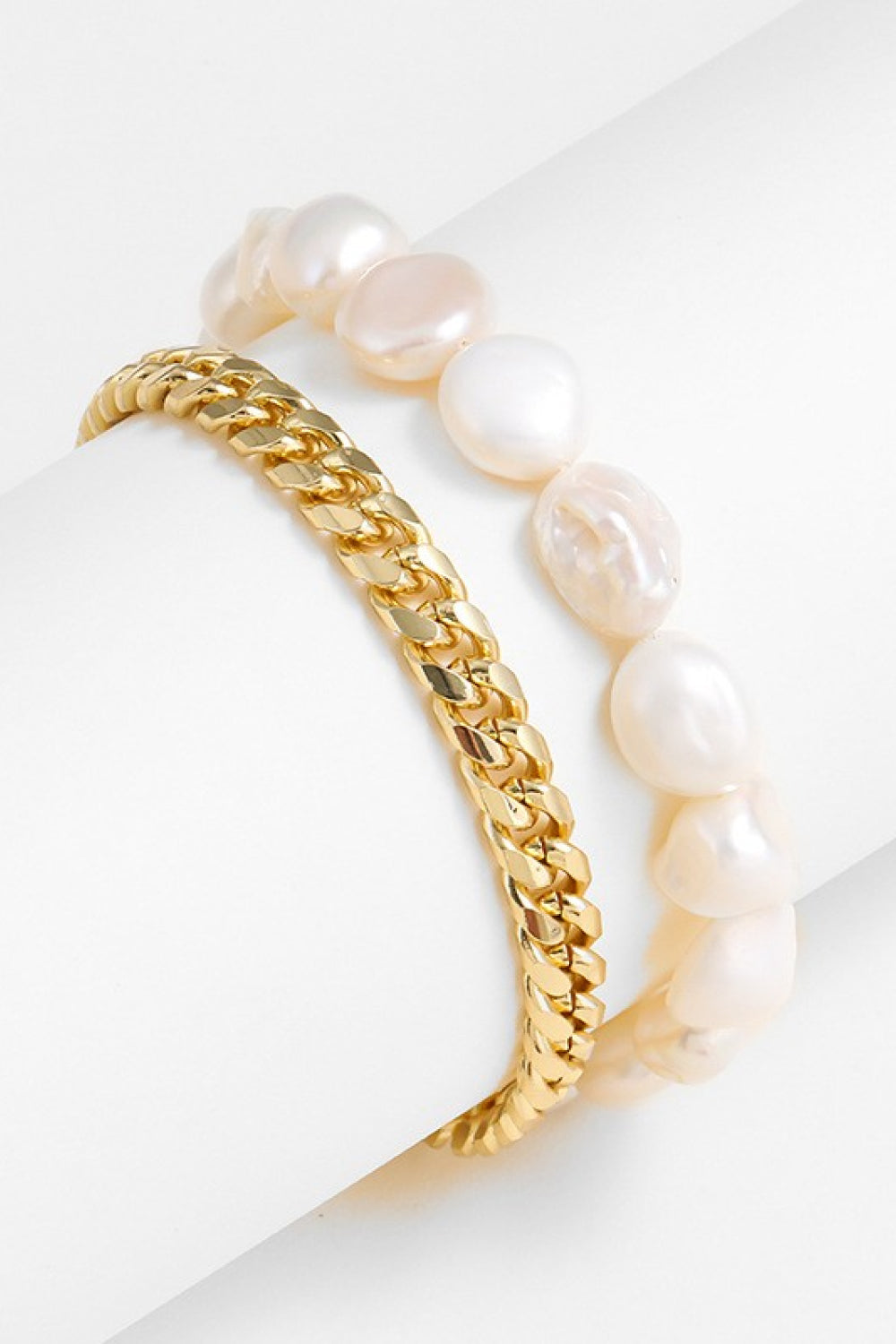 honeybee Mumford's Two-Tone Double-Layered Bracelet