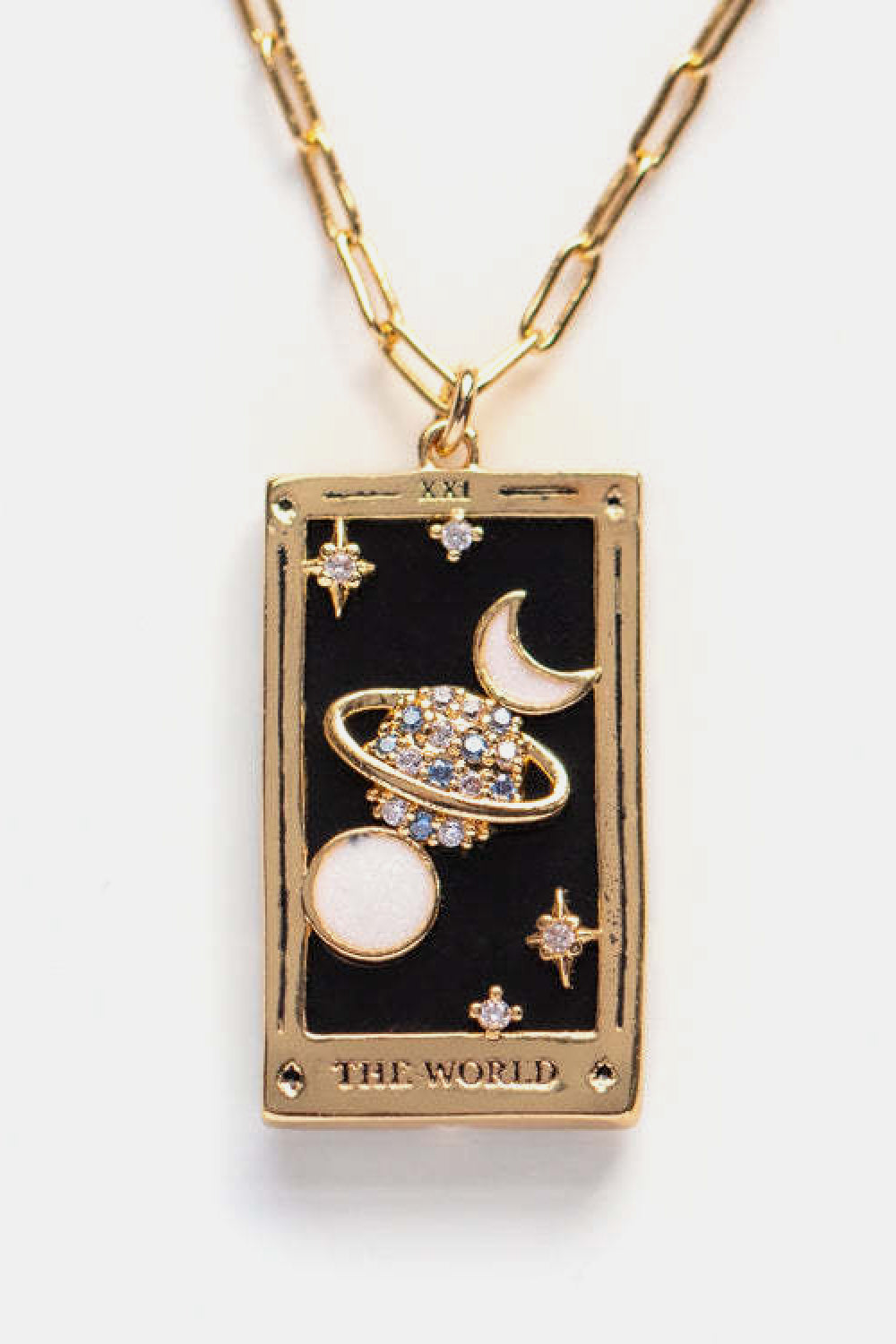 Honeybee Mumford's Tarot Card Pendant Necklace