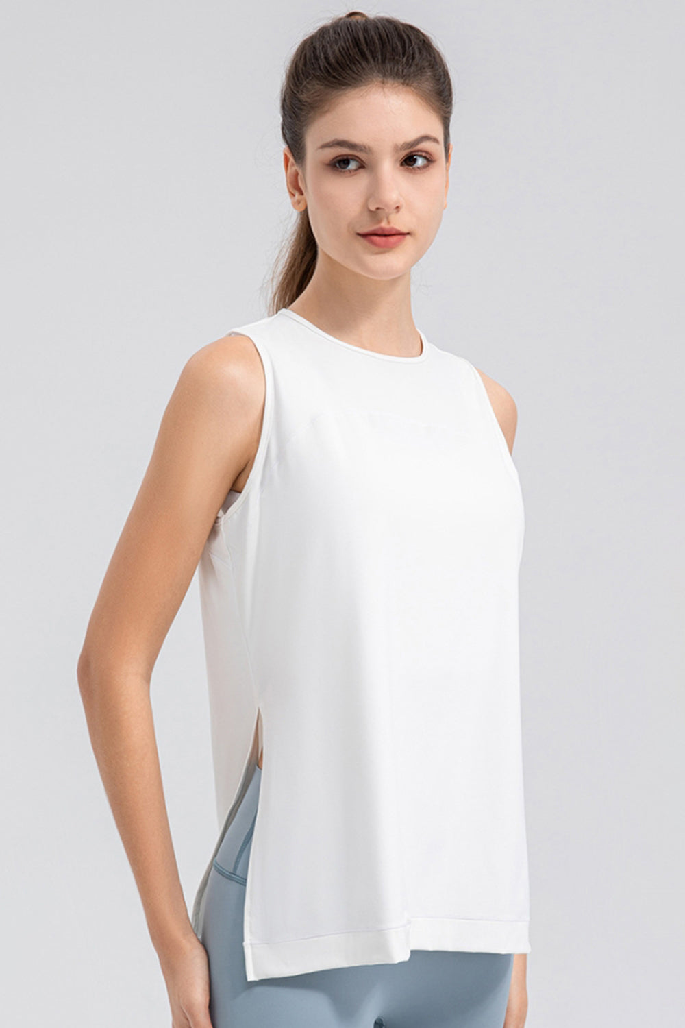 Honeybee Mumford's Slit Round Neck Tank