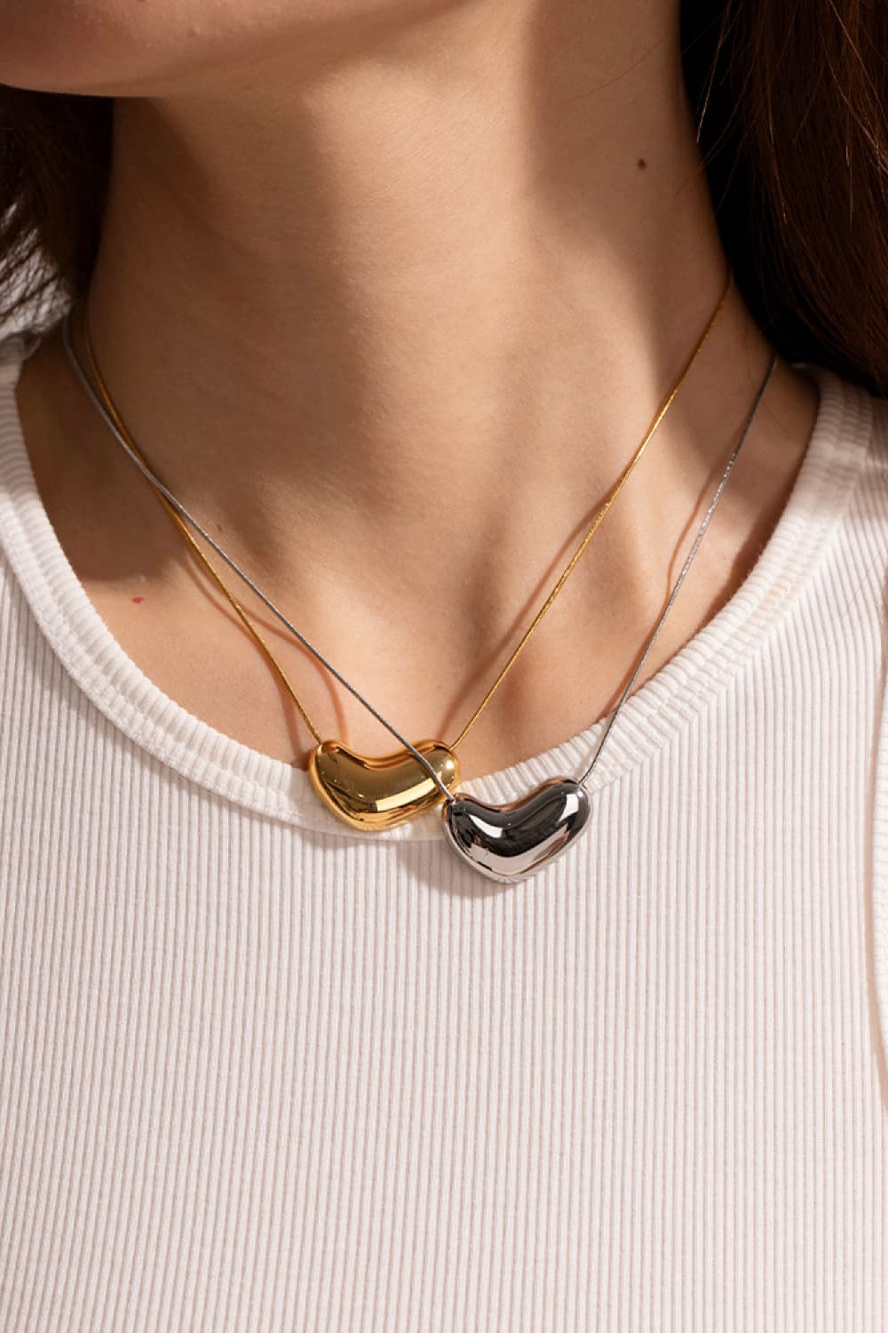 Honeybee Mumford's Heart Shape Pendant Necklace