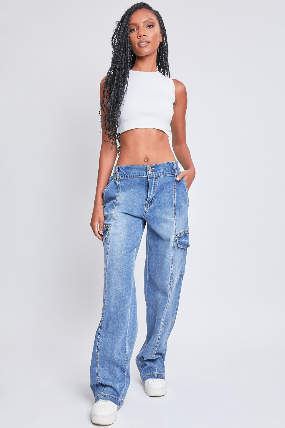 Honeybee Mumford's High-Rise Straight Cargo Jeans