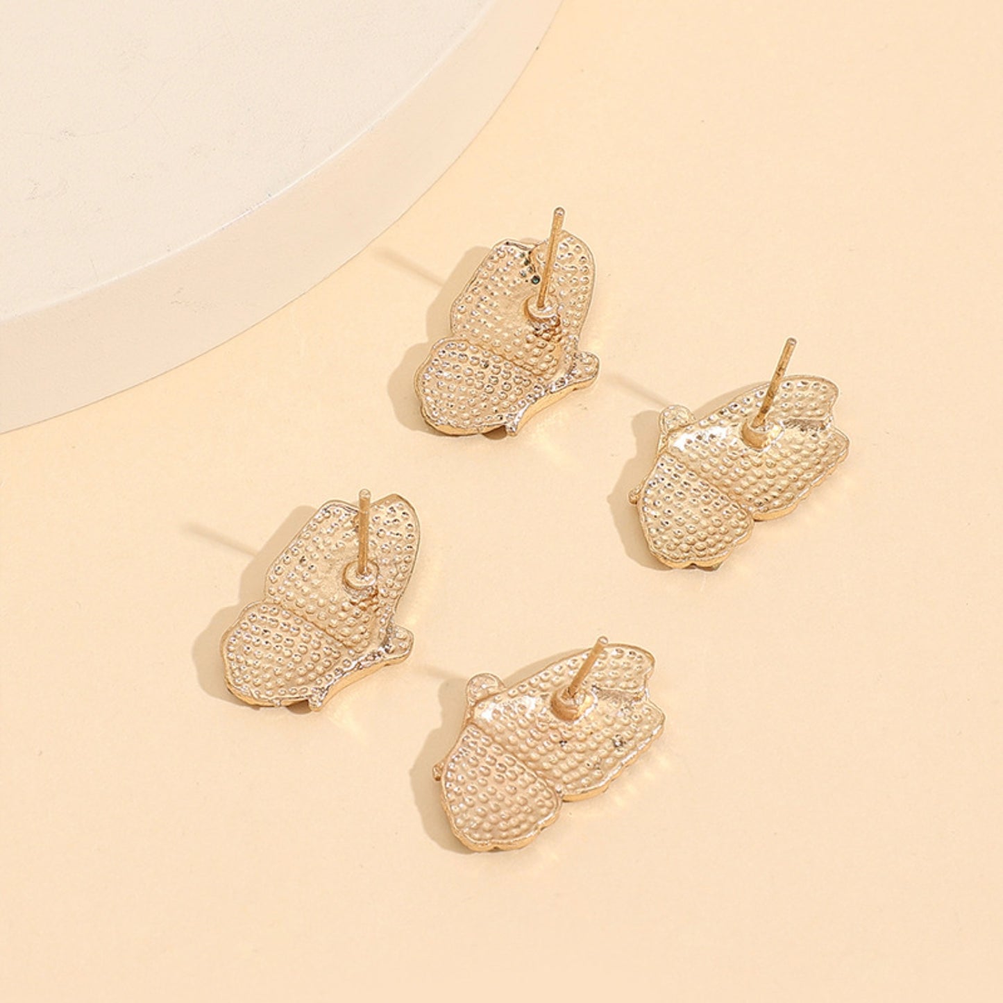 honeybee Mumford's 2 Piece Rhinestone Alloy Butterfly Stud Earrings