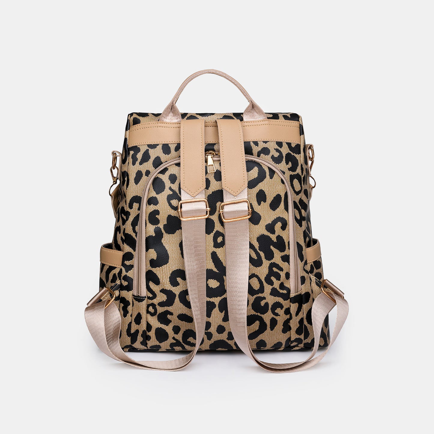 honeybee Mumford's Leopard Leather Backpack Bag