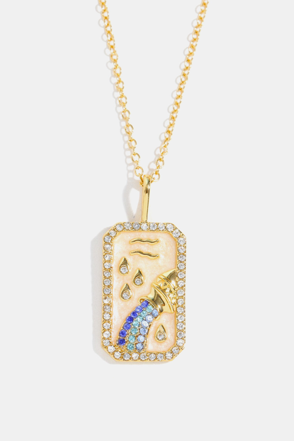 Honeybee Mumford's Rhinestone Zodiac and Constellation Pendant Necklace