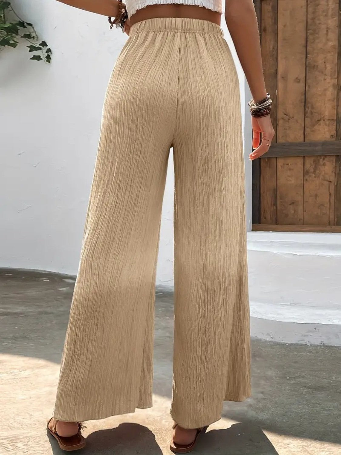 Honeybee Mumford's Full Size High Waist Wide Leg Pants