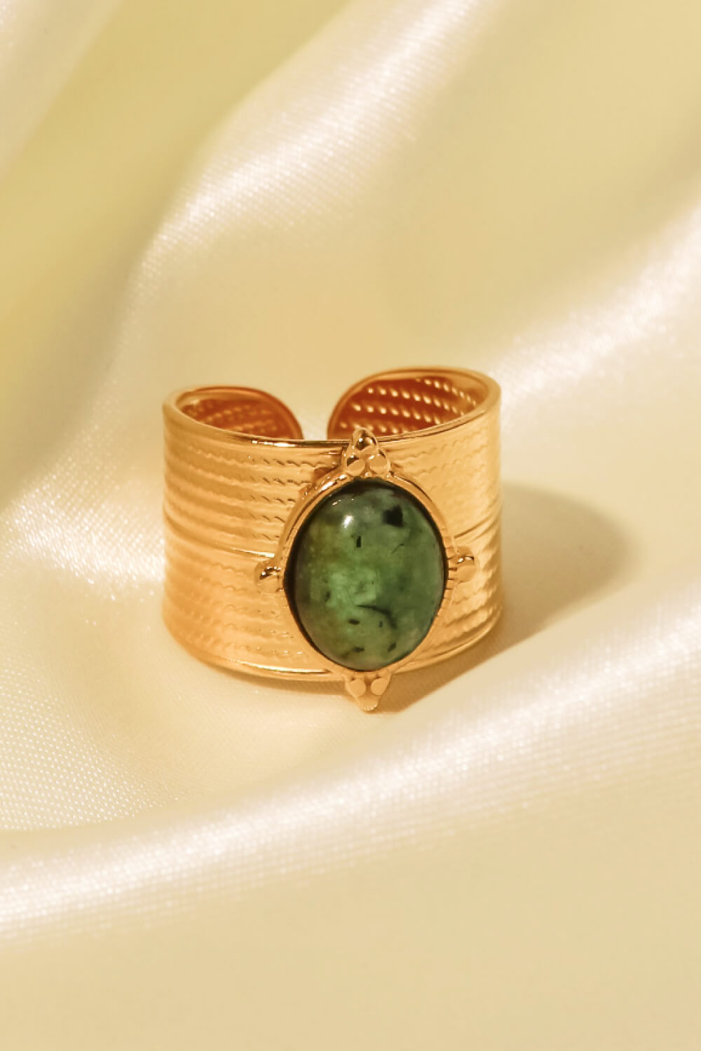 Honeybee Mumford's 18K Gold-Plated Wide Open Ring