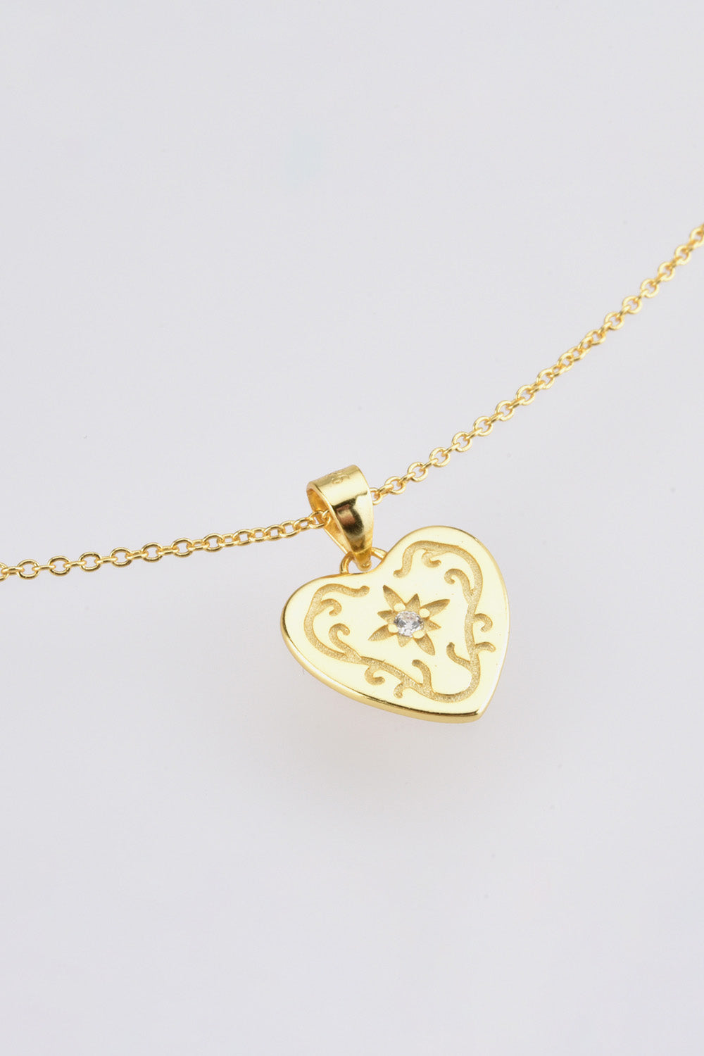 Honeybee Mumford's Heart Pendant Sterling Silver Necklace