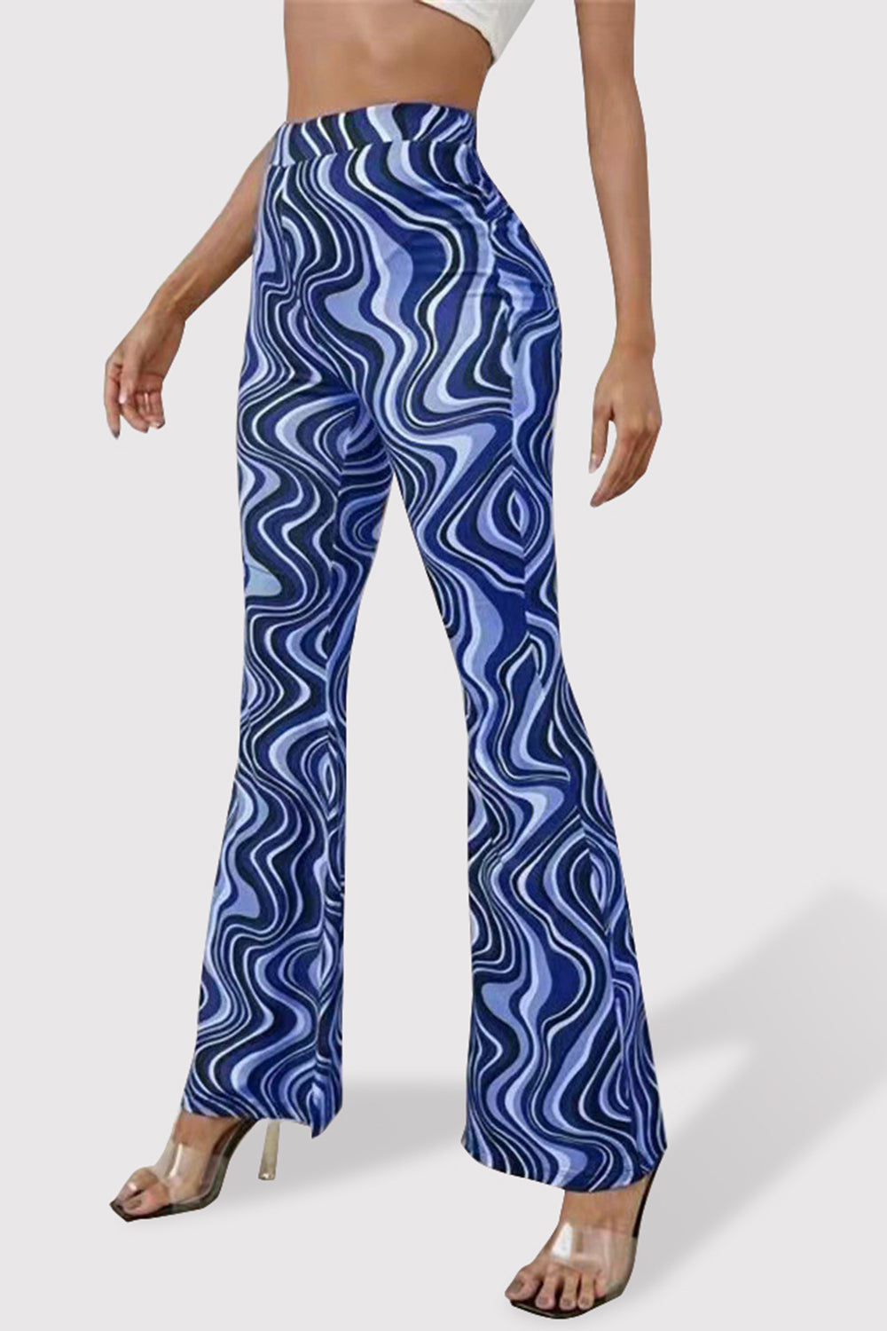 Honeybee Mumford's Printed High Waist Flare Pants