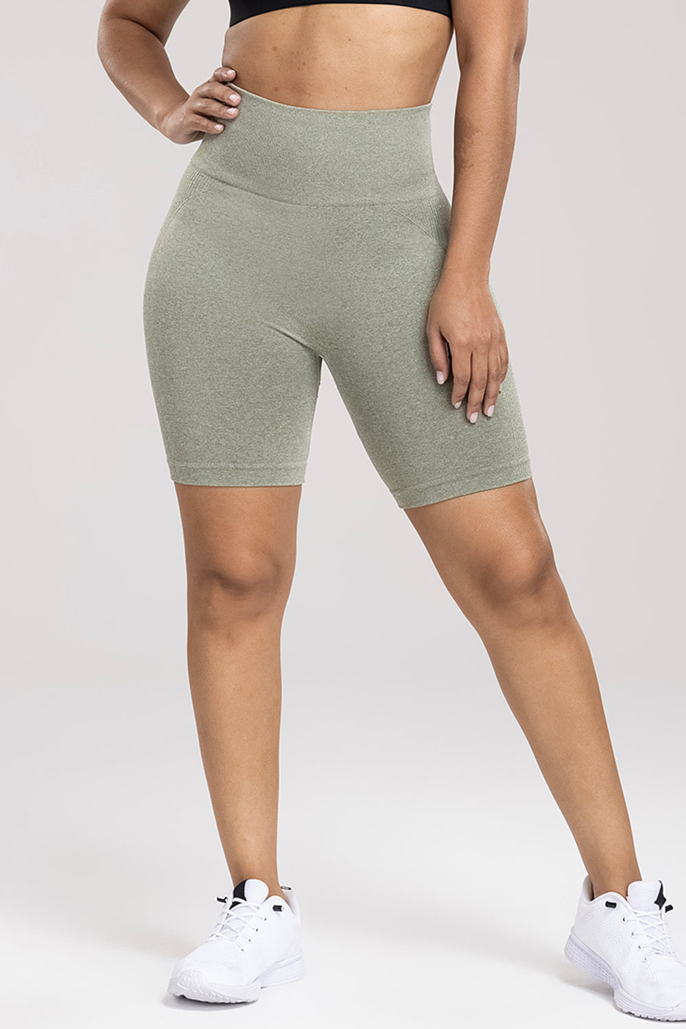 Honeybee Mumford's Wide Waistband High Waist Active Shorts